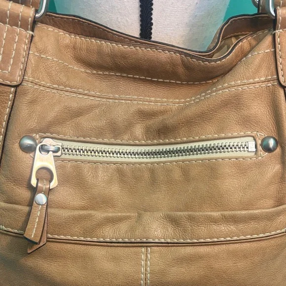 Fossil Tan Leather Shoulder Bag - Picture 9 of 16
